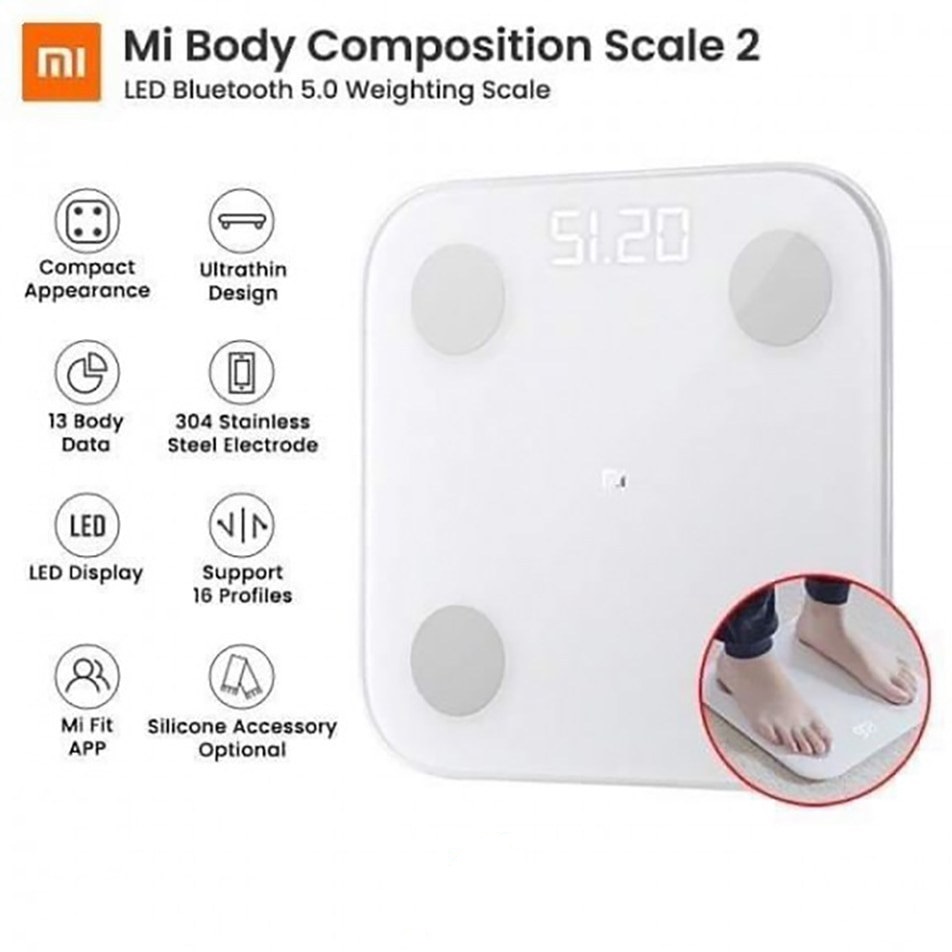 تصویر ترازوی هوشمند شیائومی مدل Mi Body Compositio scale 2 Mi Body Compositio scale 2