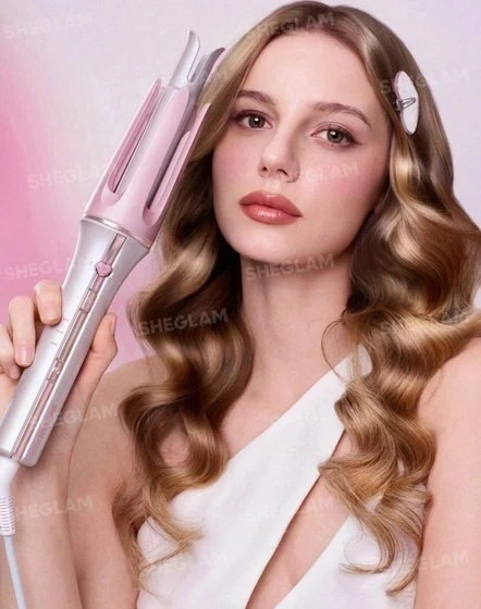 دستگاه کرلی شیگلم صورتی سایز 25 میل